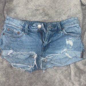 Distressed Denim Women Shorts